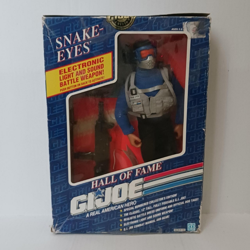 1991 Hasbro GiJoe Hall of Fame Collector's Edition Snake Eyes